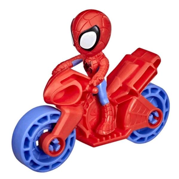 Imagem de Mini Boneco E Moto Marvel Aming Frieds Homem Aranha