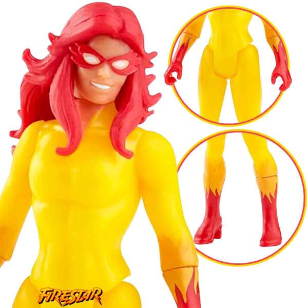 Imagem de Mini Boneco Estrela de Fogo Firestar Marvel Legends - Hasbro F3822