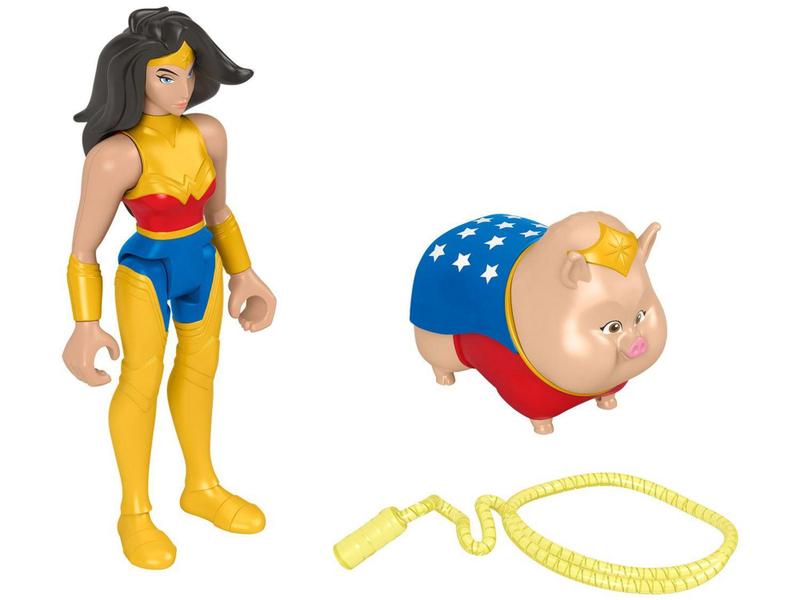 Imagem de Mini Boneco League Of Super Pets - Wonder Woman & PB com Acessório Fisher-Price