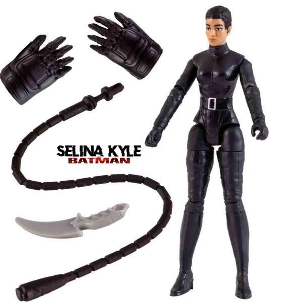 Imagem de Mini Boneco Mulher Gato Selina Kyle com Acessórios - The Batman - Sunny 2915