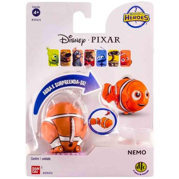 Imagem de Mini Boneco Nemo Hatchn Heroes Disney Abra e Transforme - Bandai DTC 3716