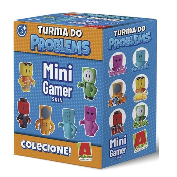 Imagem de Mini Boneco Stick Gamer Skin 12 cm Minecraft  Algazarra 1262