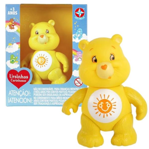 Imagem de Mini Boneco Ursinhos Carinhosos Sol Care Bears Amarelo Vinil