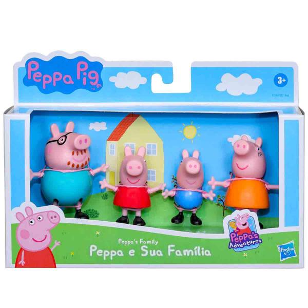 Imagem de Mini Bonecos Peppa George Papai Mamãe - Família Pig - Hasbro F2190