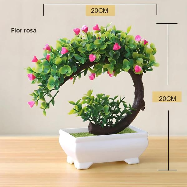 Imagem de Mini Bonsai Artificial - Árvore em Pote para Decoração de Casa e Jardim