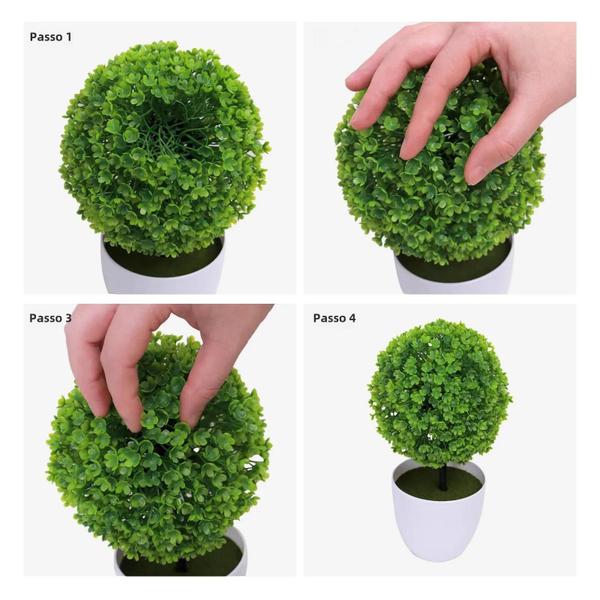 Imagem de Mini Bonsai Artificial - Árvore em Pote para Decoração de Casa e Jardim