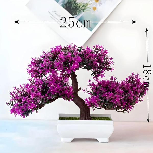 Mini Bonsai Artificial em Vaso - Decoração para Casa, Jardim e Sala Imagem de Mini Bonsai Artificial em Vaso - Decoração para Casa, Jardim e Sala
