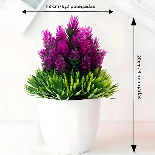 Imagem de Mini Bonsai Artificial - Planta Artificial Fofa para Decoração de Mesa