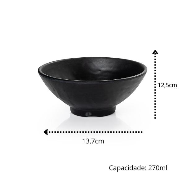 Imagem de Mini bowl 12,7cm melamina 100% prof. black