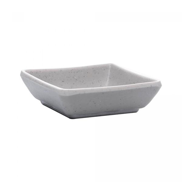 Imagem de Mini Bowl Porta Shoyu Melamina Quadrado Tóquio Sushi Granilite Lyor 7cm