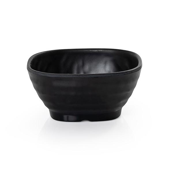 Imagem de Mini bowl quadrado 11,4cm melamina 100% prof. black