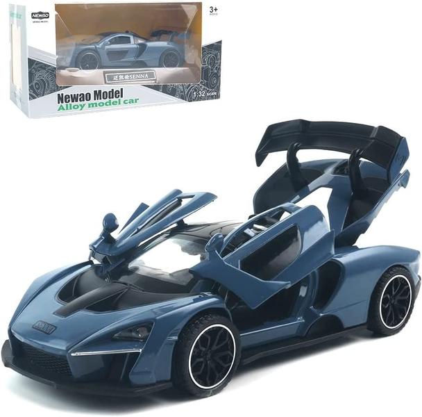 Imagem de Mini brinquedo esportivo eletrônico McLaren Senna Car modelo 1:32 Scale (azul)