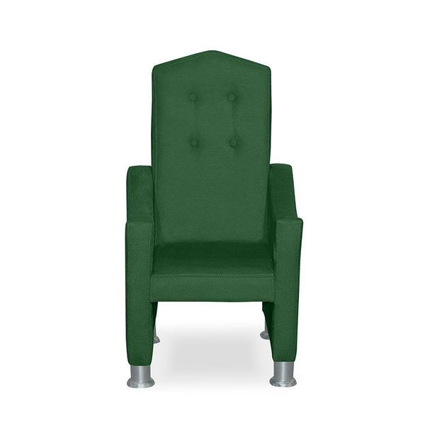 Imagem de Mini Cadeira Poltrona Infantil Troninho Decorativa Suede Verde