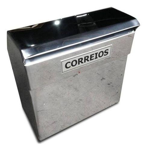 Imagem de Mini Caixa De Correio Inox Para Vidro 30x30x15cm