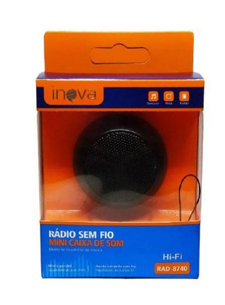 Mini Caixa de Som Bluetooth Inova Rad-8740 Imagem de Mini Caixa de Som Bluetooth Inova Rad-8740