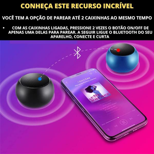 Imagem de Mini Caixa de Som Bluetooth Potente Função TWS Bateria