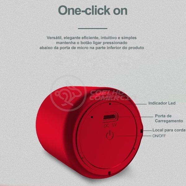 Mini Caixa De Som Inpods Wireless Bluetooth V5 Vermelho - SMART BRACELET Imagem de Mini Caixa De Som Inpods Wireless Bluetooth V5 Vermelho