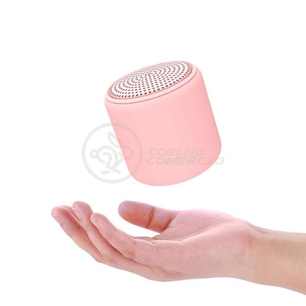 Imagem de Mini Caixa De Som Inpods Wireless Speaker Potente Little Fun Tws Macaron Portátil Bluetooth V5 Rosa