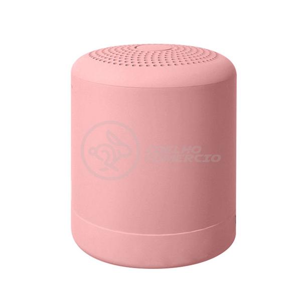 Imagem de Mini Caixa De Som Inpods Wireless Speaker Potente Little Fun Tws Macaron Portátil Bluetooth V5 Rosa