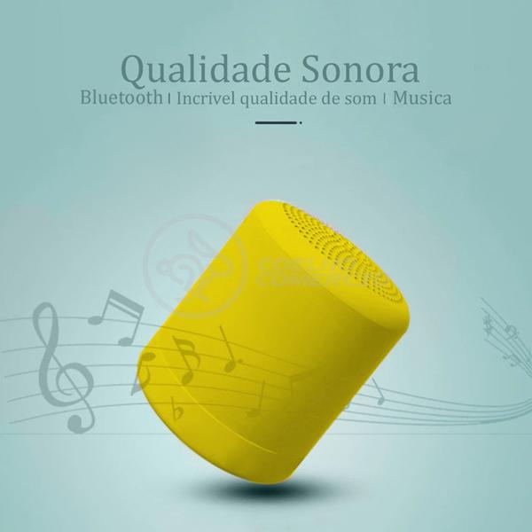 Imagem de Mini Caixa De Som Inpods Wireless Speaker Potente Little Fun Tws Portátil Bluetooth V5 Amarelo