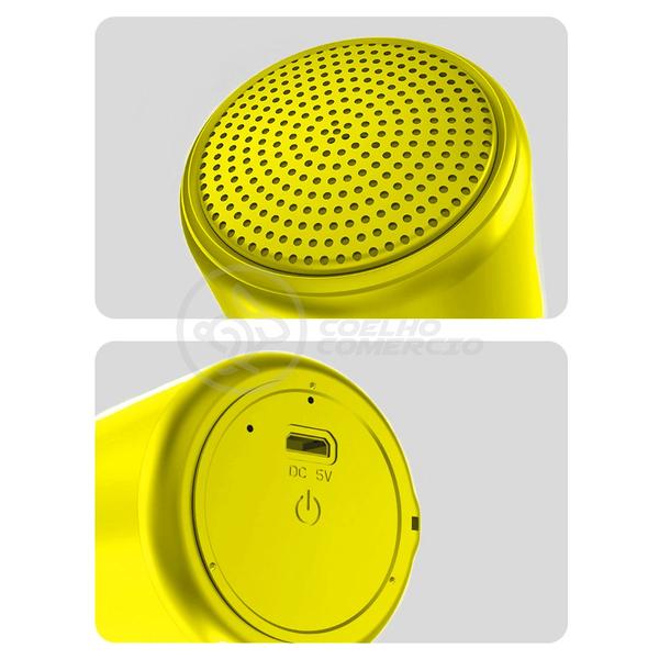 Imagem de Mini Caixa De Som Inpods Wireless Speaker Potente Little Fun Tws Portátil Bluetooth V5 Amarelo