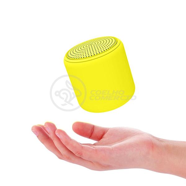 Imagem de Mini Caixa De Som Inpods Wireless Speaker Potente Little Fun Tws Portátil Bluetooth V5 Amarelo