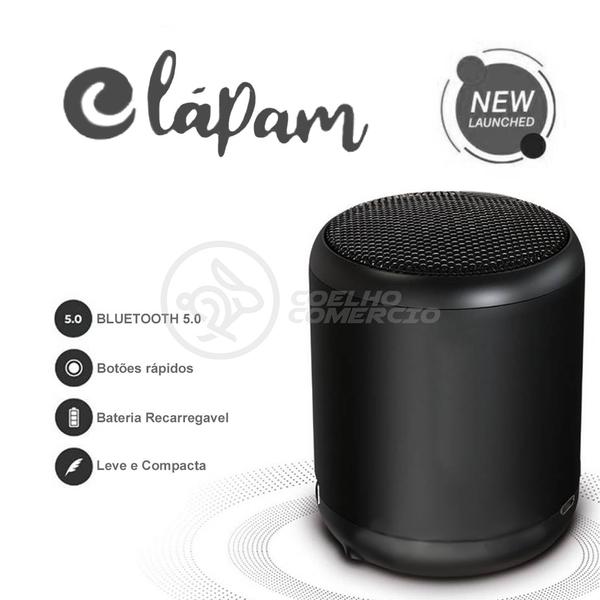 Imagem de Mini Caixa De Som Inpods Wireless Speaker Potente Little Fun Tws Portátil Bluetooth V5 Preto