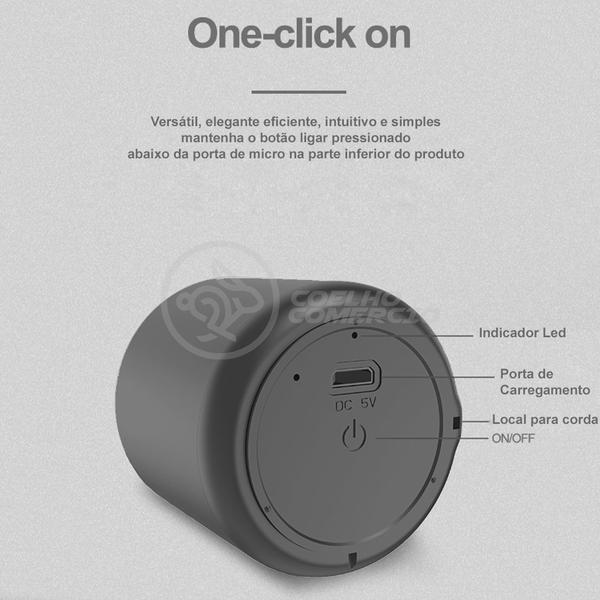 Imagem de Mini Caixa De Som Inpods Wireless Speaker Potente Little Fun Tws Portátil Bluetooth V5 Preto