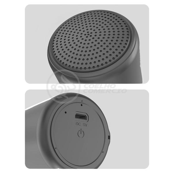 Imagem de Mini Caixa De Som Inpods Wireless Speaker Potente Little Fun Tws Portátil Bluetooth V5 Preto