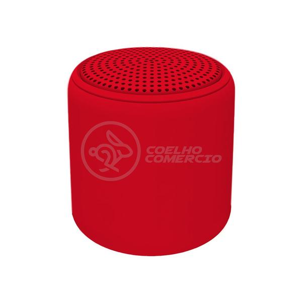 Imagem de Mini Caixa De Som Inpods Wireless Speaker Potente Little Fun Tws Portátil Bluetooth V5 Vermelho