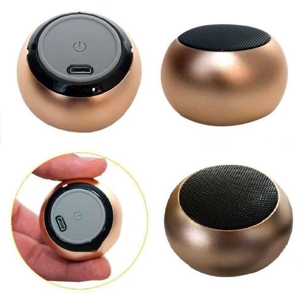 Imagem de Mini Caixa De Som Portátil 3w Usb Bluetooth Mini Speaker BOLINHA CORES