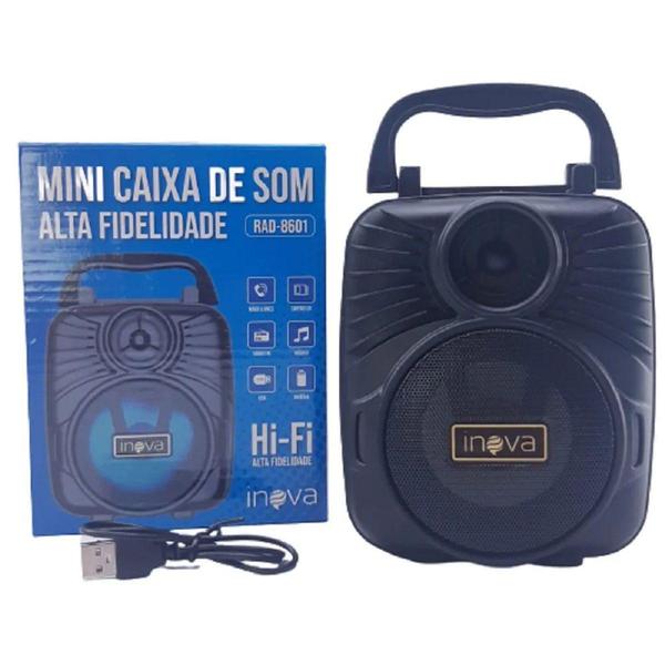 Imagem de Mini Caixa De Som Portátil Bluetooth Rad8601 Alta Fidelidade - Inova