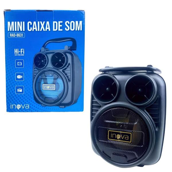 Imagem de Mini Caixa De Som Portátil Rádio FM Entrada USB SD BMax BMS105