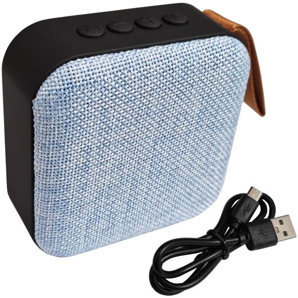 Imagem de Mini Caixinha de Som Quadrada Portátil Bluetooth Usb Mp3 Sd Rádio Fm AL-1115