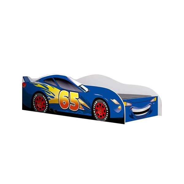Mini Cama Carro Rida Menino Proteção Lateral - Azul / Cama Infantil - GD MóVEIS Imagem de Mini Cama Carro Rida Menino Proteção Lateral - Azul / Cama Infantil