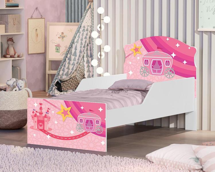 Imagem de Mini Cama Carruagem Princesa Rosa