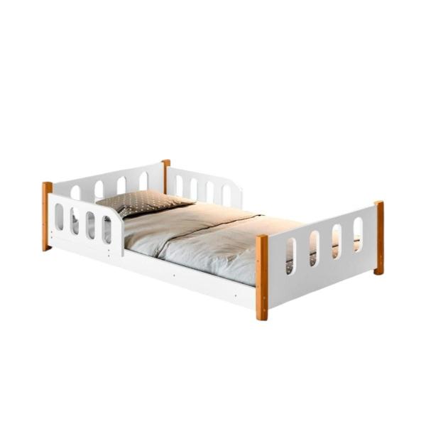 Imagem de Mini Cama com Colchão Cercadinho Maia Branco 