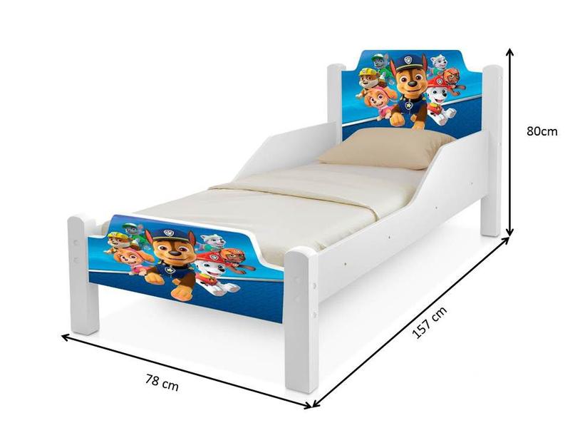 Imagem de Mini Cama com Colchão Patrulha Canina