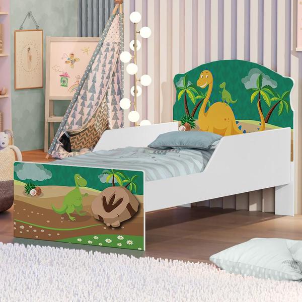 Imagem de Mini Cama Dinossauros Com Colchão