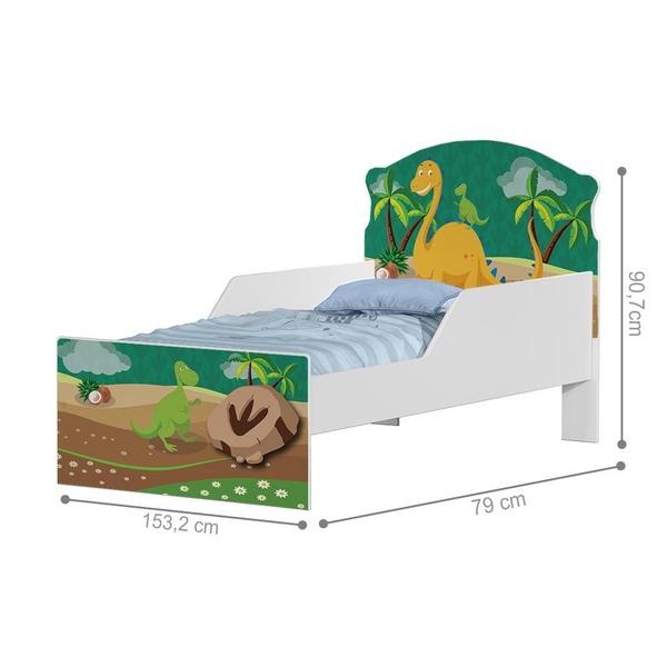 Imagem de Mini Cama Dinossauros Com Colchão