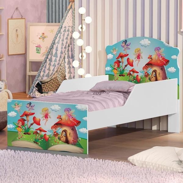 Imagem de Mini Cama Fadinhas Meninas Com Colchão