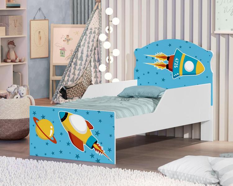 Imagem de Mini Cama Foguete Espacial Com Colchão