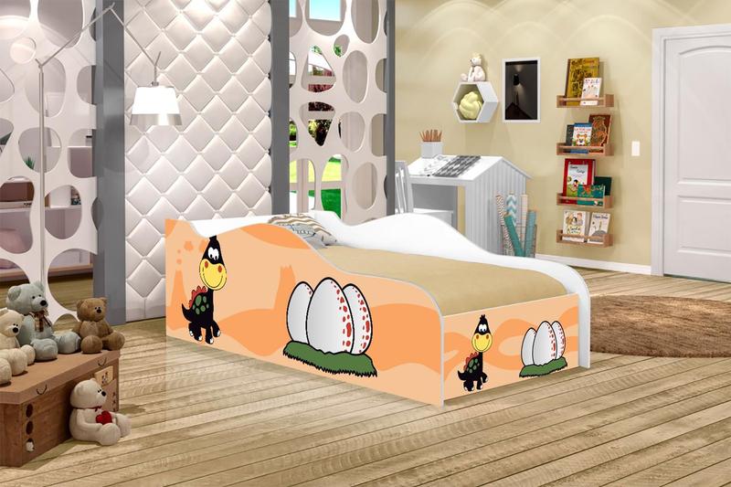 Imagem de Mini Cama Fun Dinossauro Bebê Infantil Com Colchão