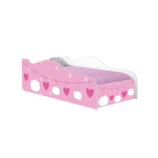 Imagem de Mini Cama Fun Nuvens Meninas Infantil Com Colchão