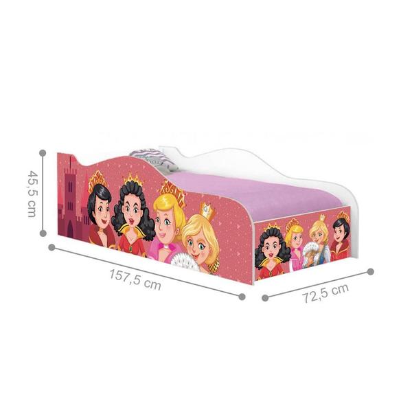 Imagem de Mini Cama Fun Princesas Medievais Infantil Com Colchão