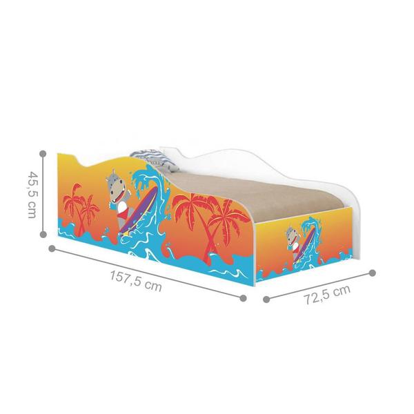 Imagem de Mini Cama Fun Surfista Infantil Com Colchão