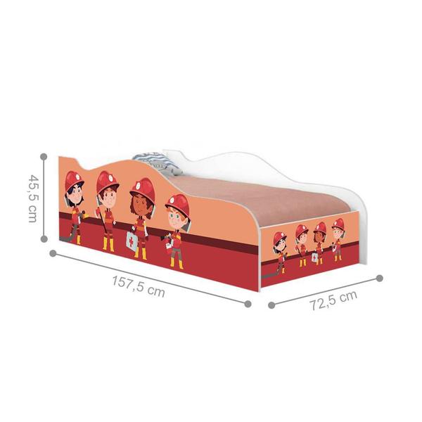 Imagem de Mini Cama Fun Tropa Bombeiros