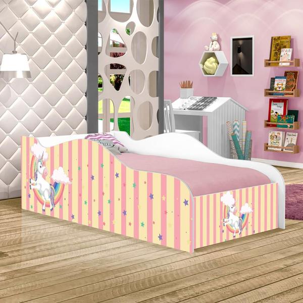 Imagem de Mini Cama Fun Unicórnio Meigo Infantil Com Colchão