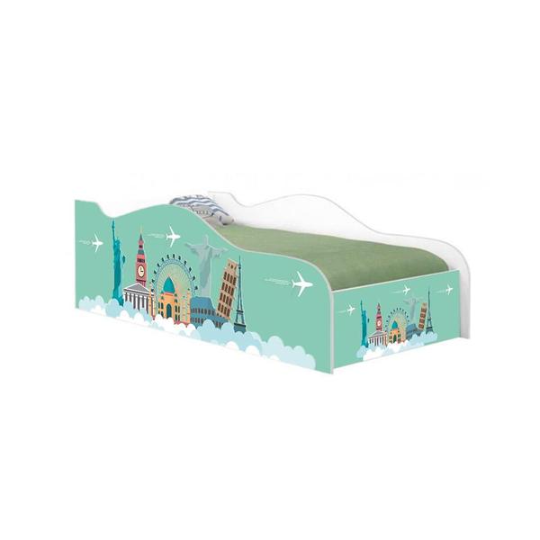 Imagem de Mini Cama Fun Viagem Pelo Mundo Infantil Com Colchão