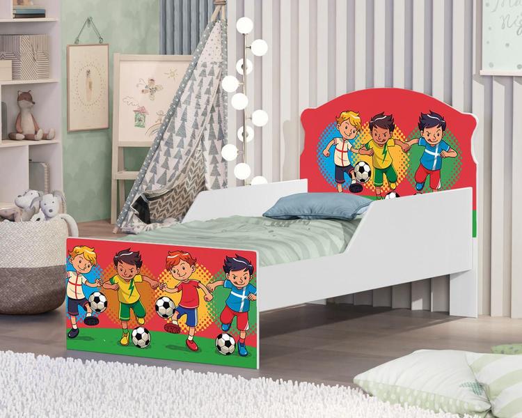 Imagem de Mini Cama Futebol Meninos Com Colchão